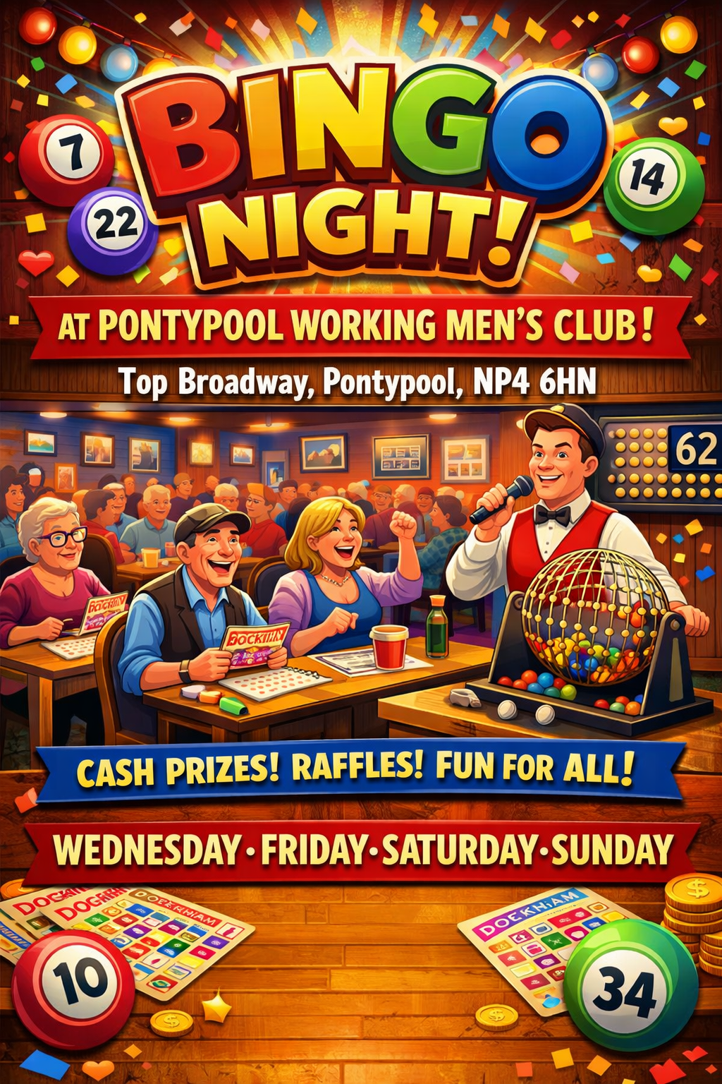 Bingo on a Wednesday Evening